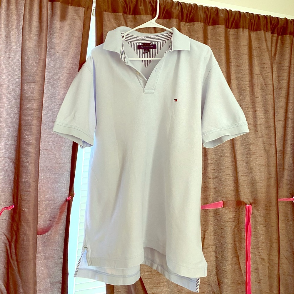 Tommy Hilfiger blue polo shirt
